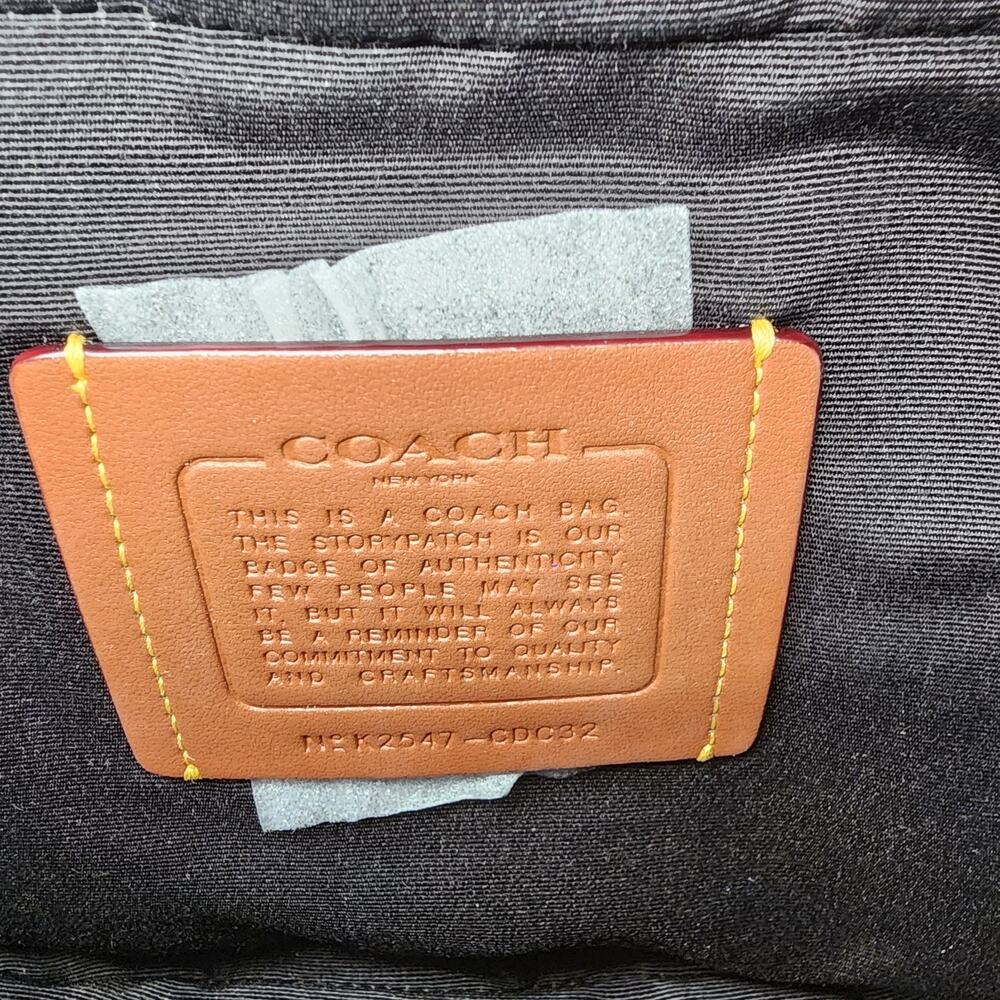 NWT Coach CDC32 Racer Small Belt Bag In Signature Canvas Blue Camo - Picture 6 of 6